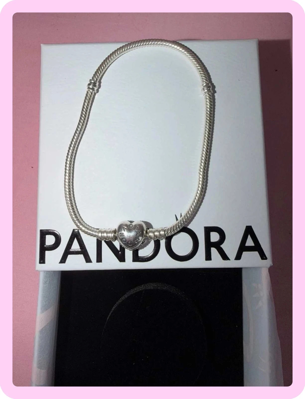 Pandora charms bracelet 21 cm never used with invoice – photo 8